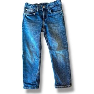 Boys Slim Fit Jeans Size 5–6 Adjustable Waist Medium Wash Denim Pants
